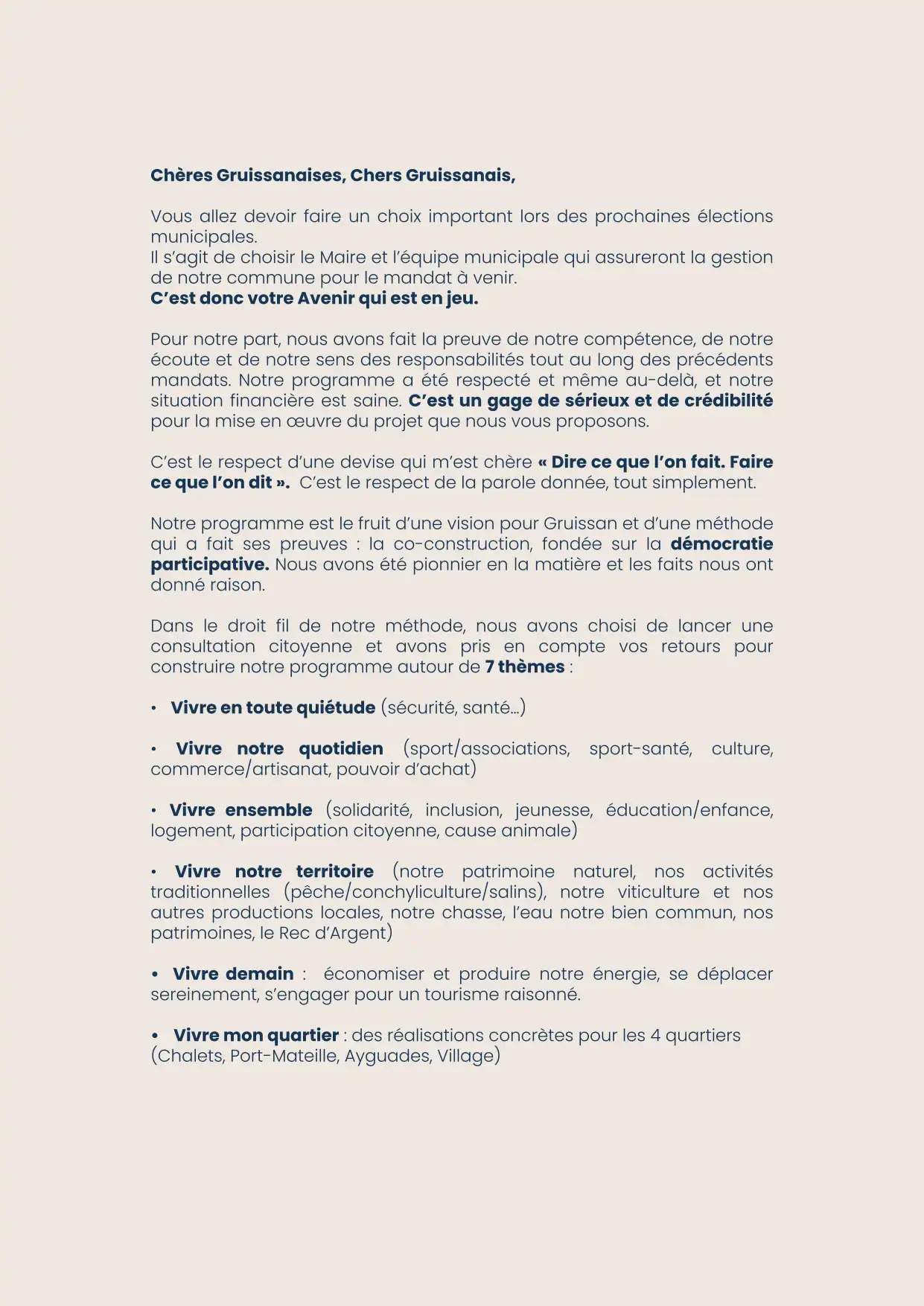 Programme Vivre Gruissan